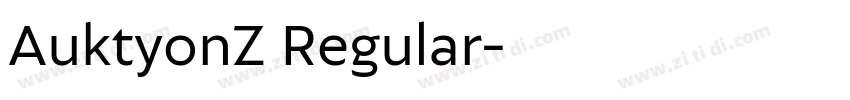 AuktyonZ Regular字体转换